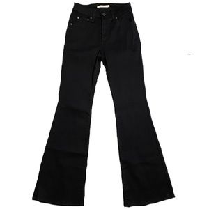 LEVI’S 726 Black flare, high waisted pants